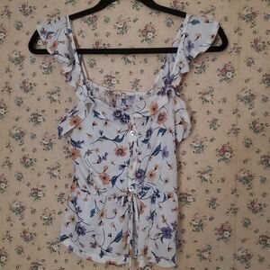 Lavish floral tank top